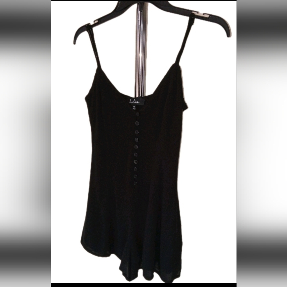Lulus Black Lined Romper XS